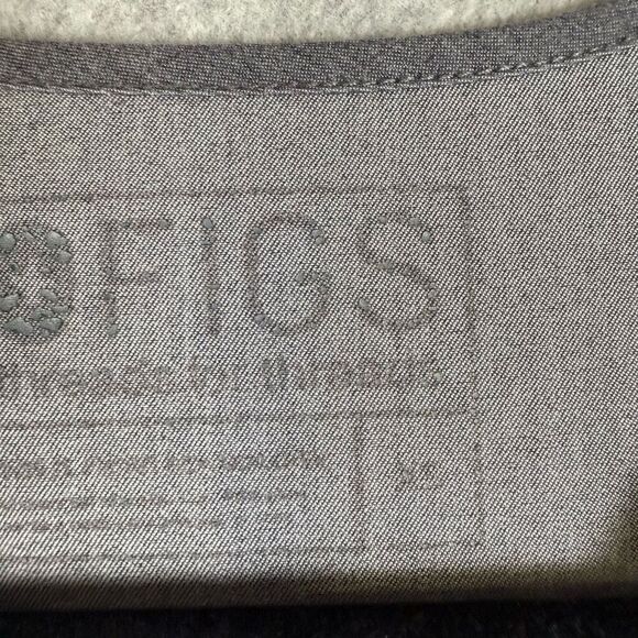 Figs technical collection scrub top v neck womens XS heathered gray healthcare n - Picture 2 of 6